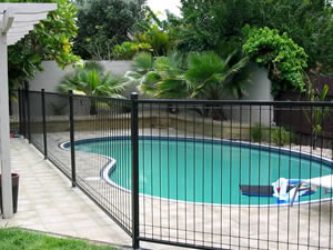Steel pool fences
