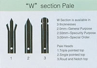 Carbon Steel Palisades with D Section Pales