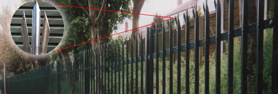 palisade high security steel pale fencing